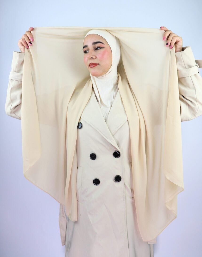 ⁦Crepe Bonnet Ninja – Beige Crème⁩ - الصورة ⁦2⁩