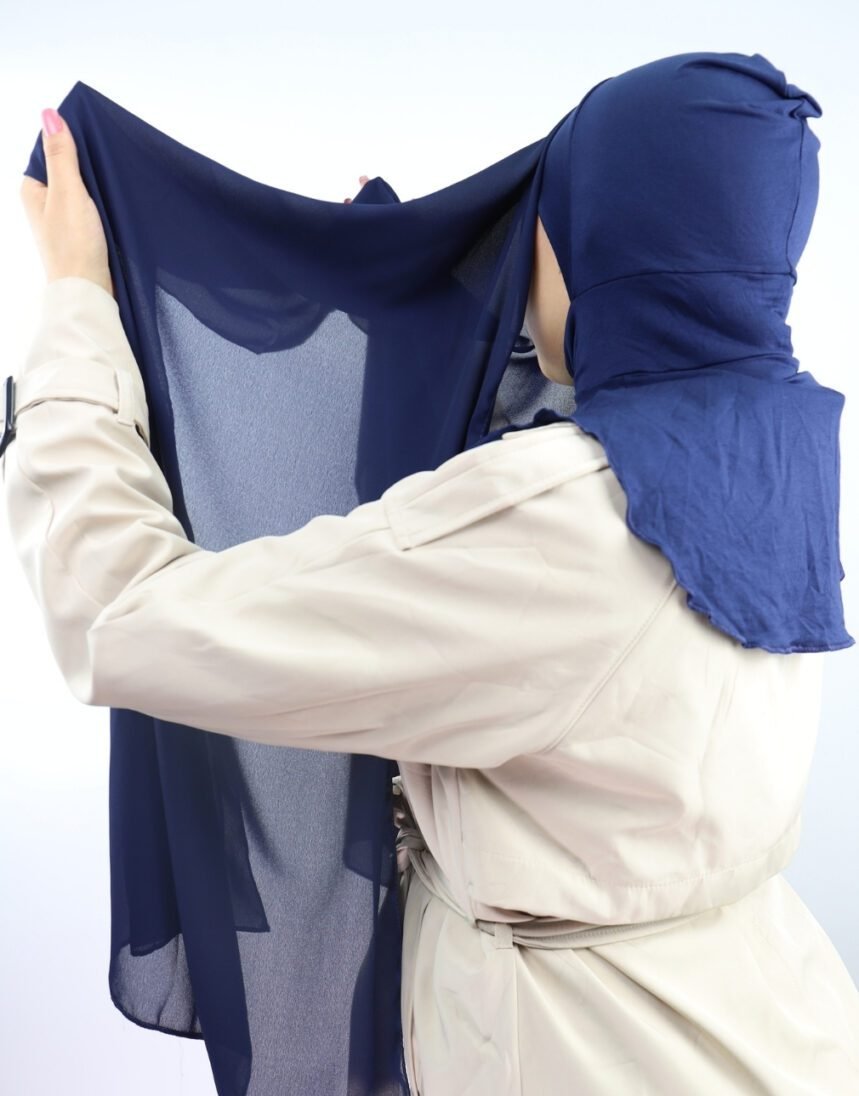 ⁦Crepe Bonnet Ninja – Bleu⁩ - الصورة ⁦4⁩